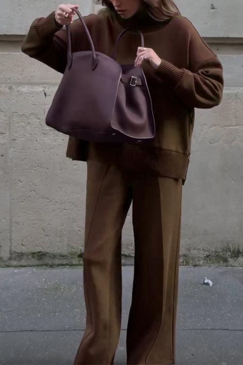 Set Casual în Două Piese cu Hanorac cu Mâneci Lungi și Pantaloni cu Buzunare