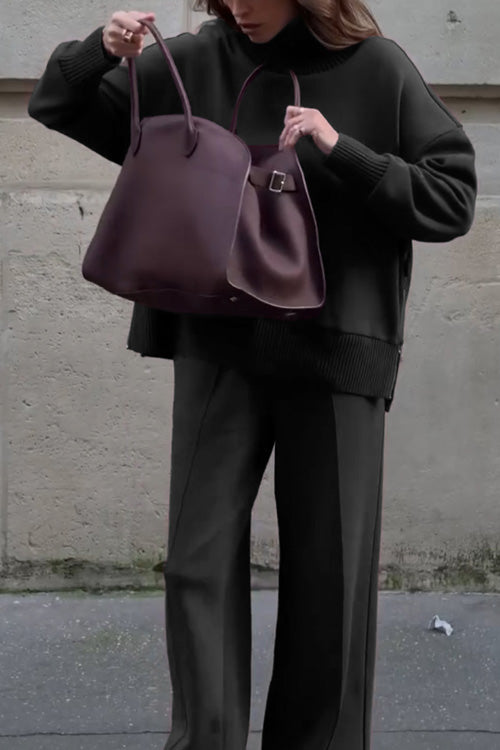 Set Casual în Două Piese cu Hanorac cu Mâneci Lungi și Pantaloni cu Buzunare