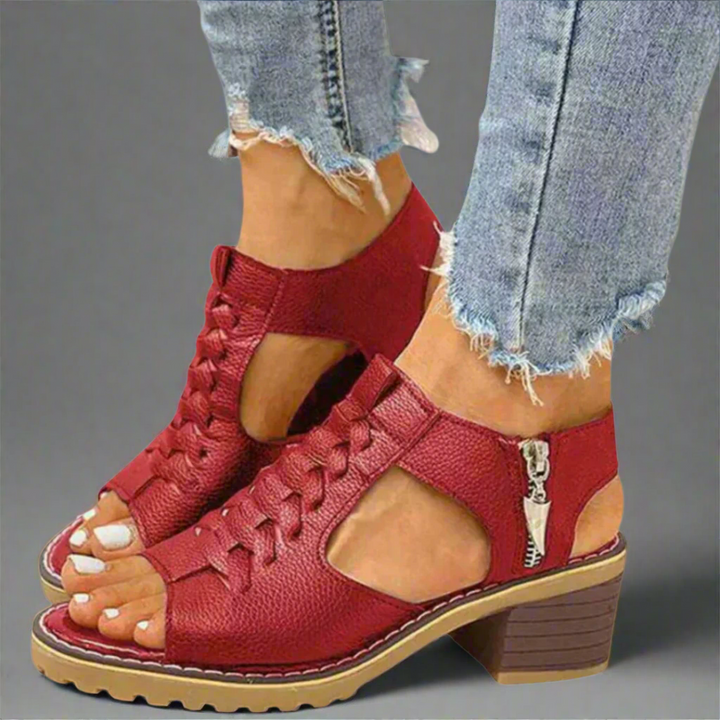 Gertrud | Sandale ortopedice cu confort premium al tocului