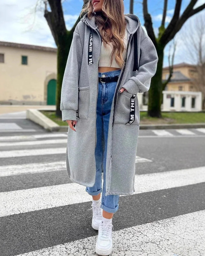 Marina – Hanorac lung cu glugă