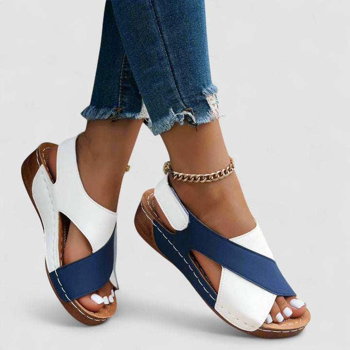 Gabriele | Sandale handmade cu toc din materiale premium