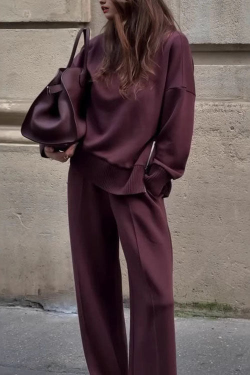 Set Casual în Două Piese cu Hanorac cu Mâneci Lungi și Pantaloni cu Buzunare