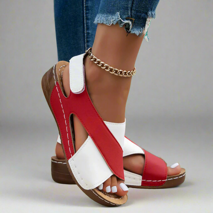 Alwine | Sandale cu toc realizate manual din materiale premium