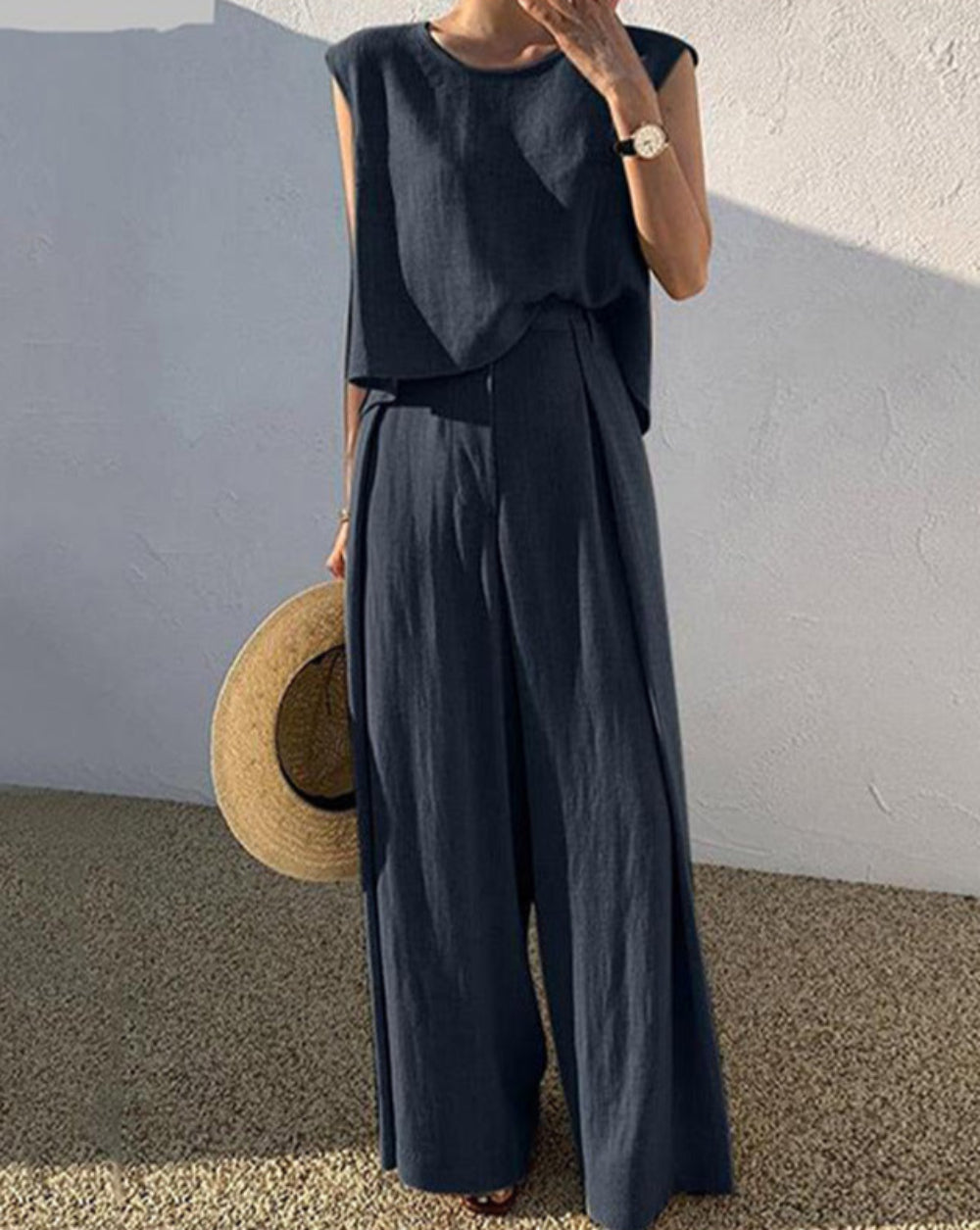 Set Casual de Pantaloni din Amestec In