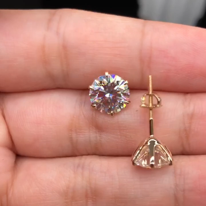 Schicke Weißgold Tera Ohrringe