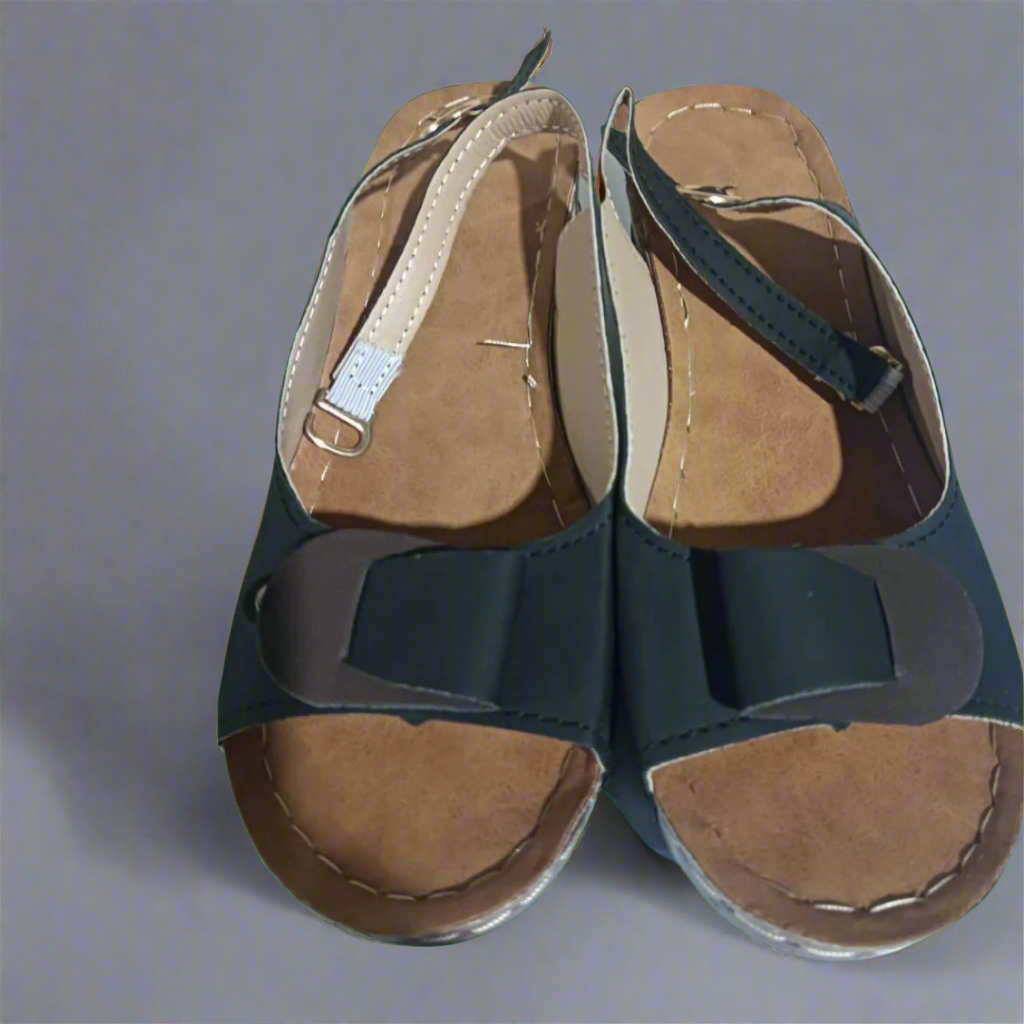 Clara | Sandały Retro Wedge pentru femei – Confort și stil