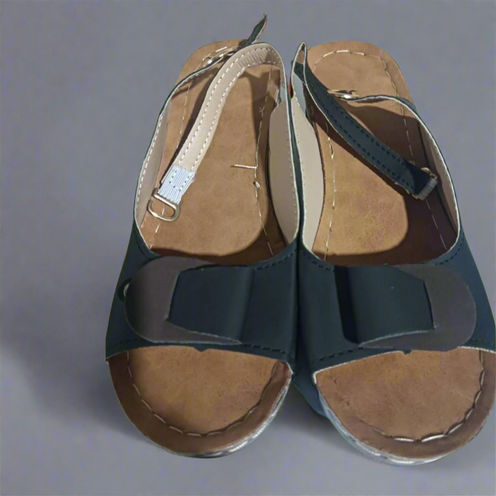 Clara | Sandały Retro Wedge pentru femei – Confort și stil