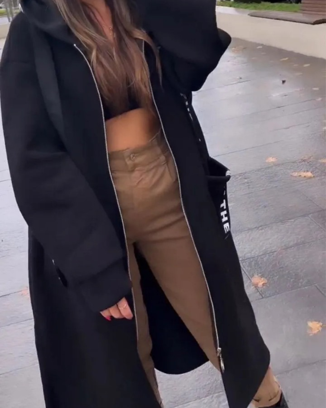 Marina – Hanorac lung cu glugă