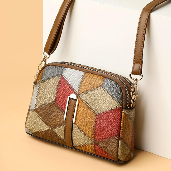 Clio | Mini Geantă Crossbody Patchwork
