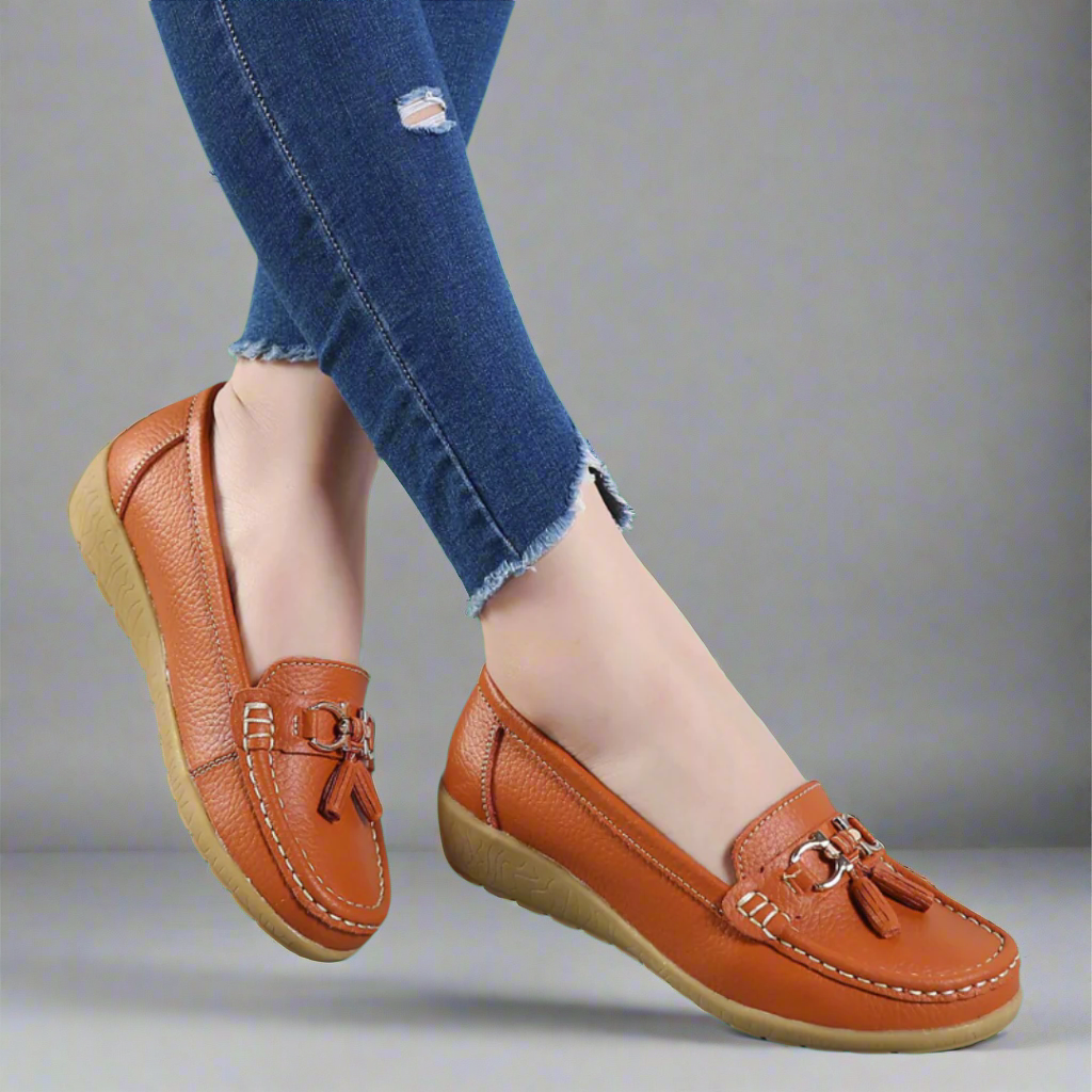 Adeltraut | Mocasi din piele confortabili, lucrati manual