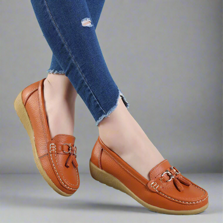 Adeltraut | Mocasi din piele confortabili, lucrati manual