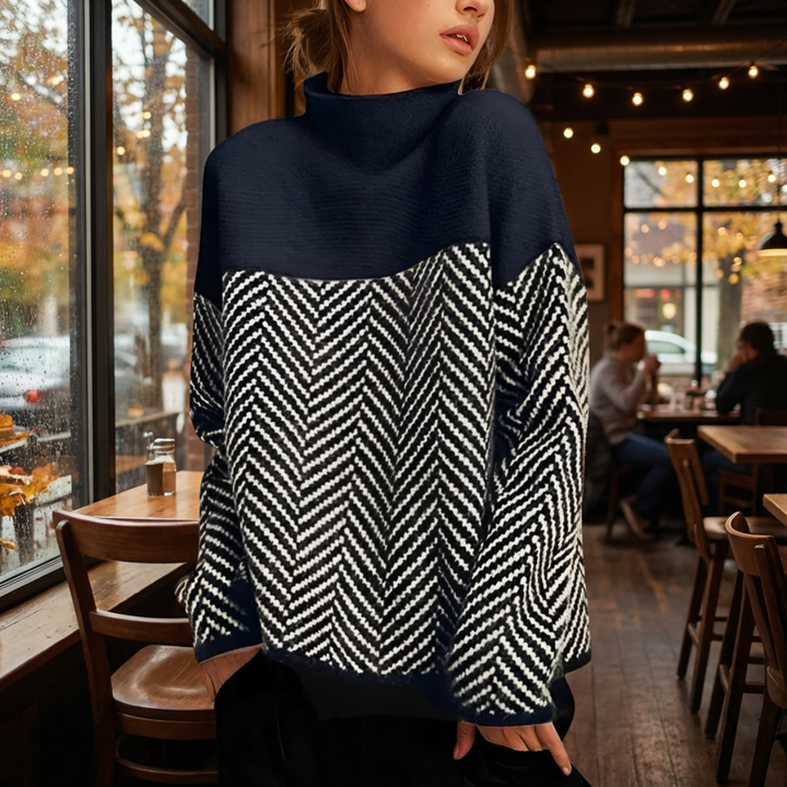 NORAH™ | Pulover Elegant cu Guler Înalt