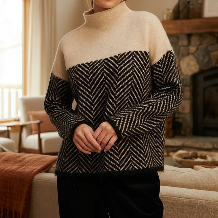 NORAH™ | Pulover Elegant cu Guler Înalt