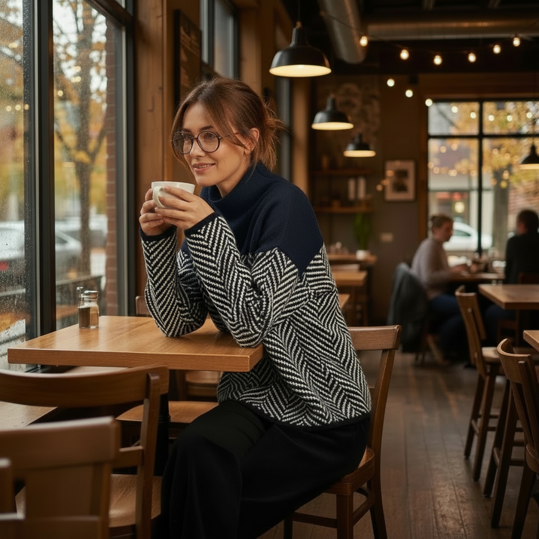 NORAH™ | Pulover Elegant cu Guler Înalt