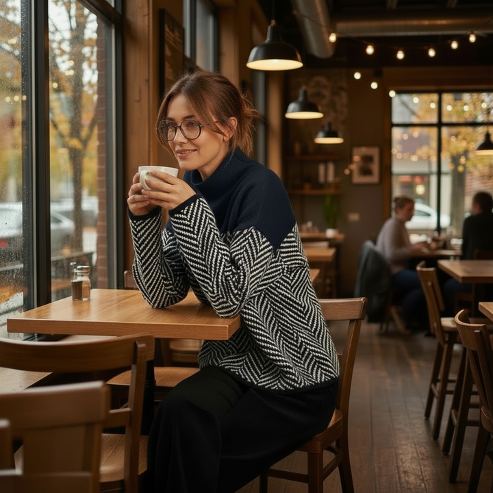 NORAH™ | Pulover Elegant cu Guler Înalt