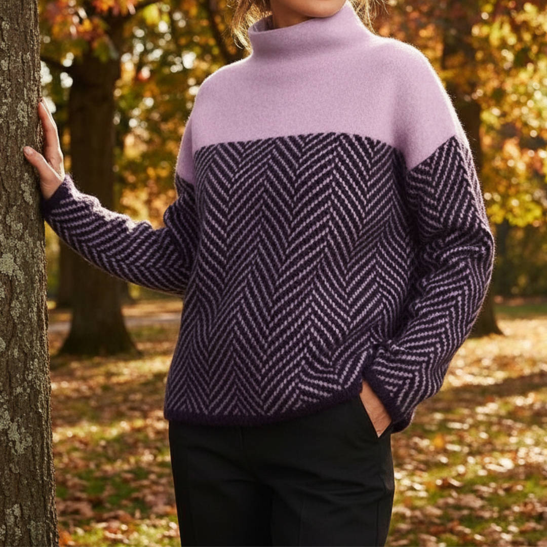 NORAH™ | Pulover Elegant cu Guler Înalt