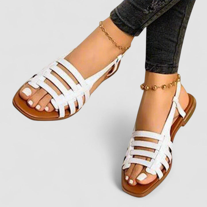 Adele | Sandale gladiator din materiale premium, făcute manual