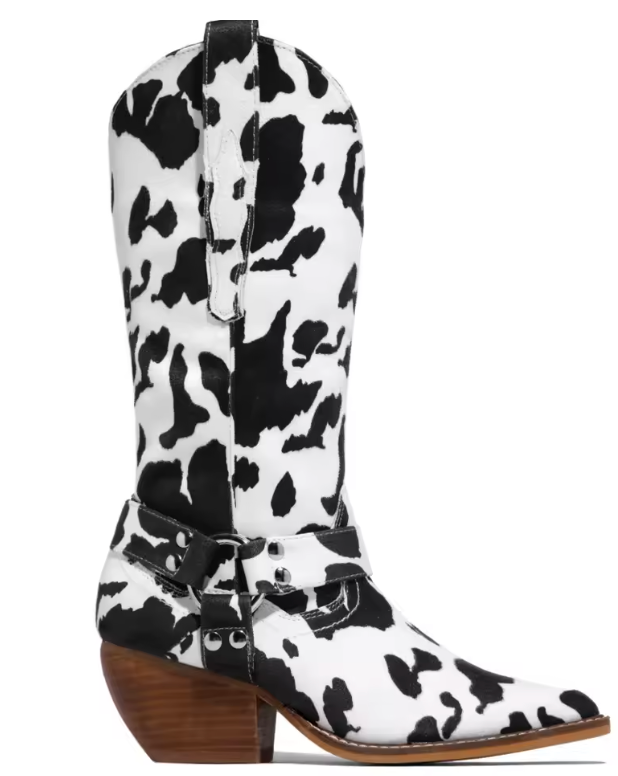 Vale – Botine Cowboy din Piele Animal Print pentru Damă