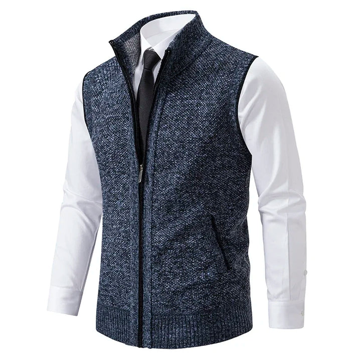 Gilet elegant cu fermoar integral - enrico