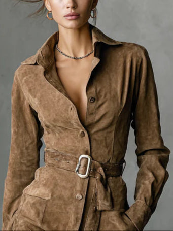 Alba | Rochie midi cu mânecă lungă