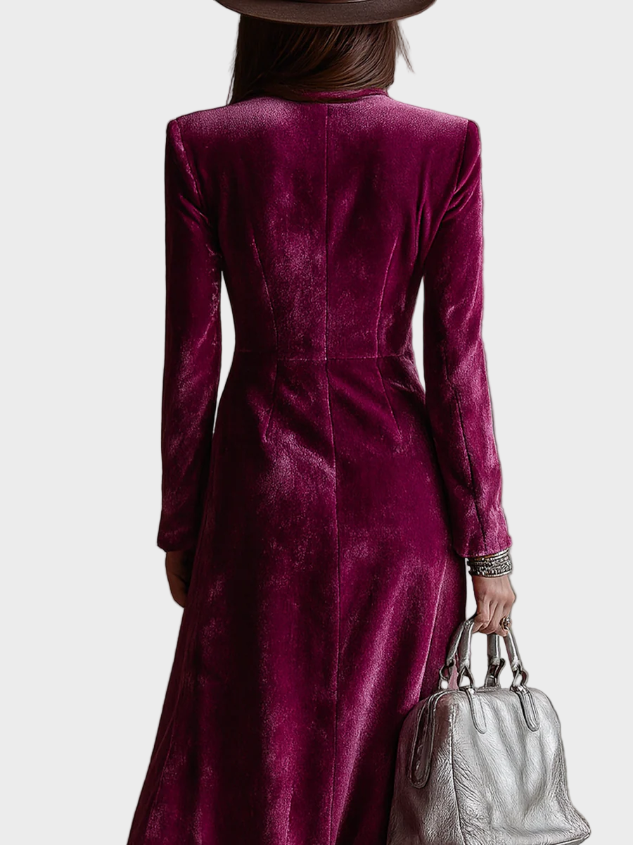 Amelia – Rochie Sacou din Catifea