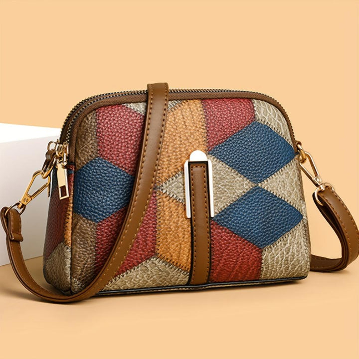 Clio | Mini Geantă Crossbody Patchwork