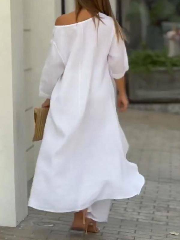 Set la Modă în Două Piese Unicolor