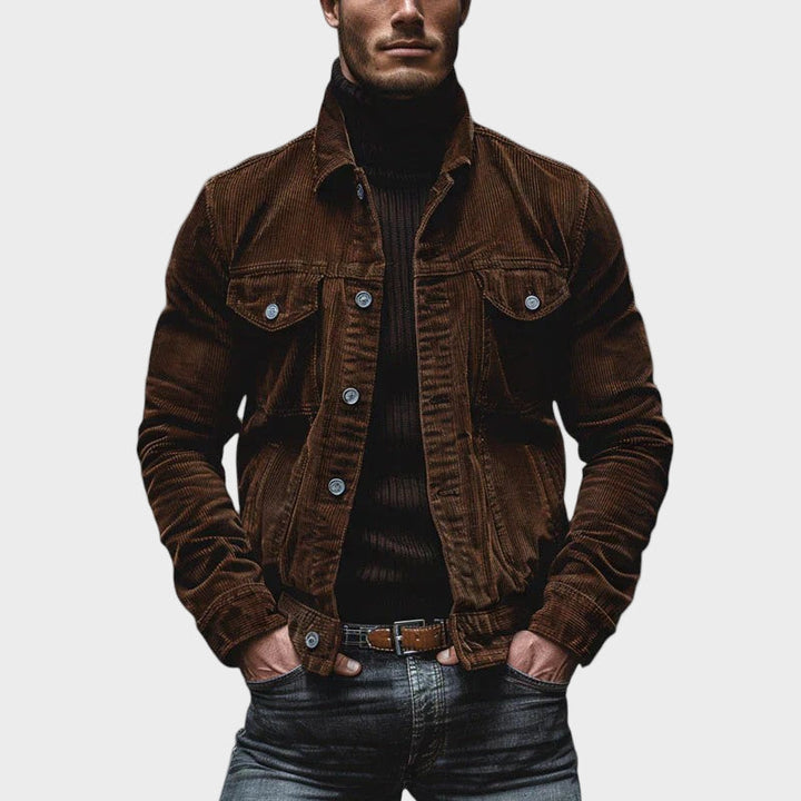 Luca | Jachetă Retro din Catifea